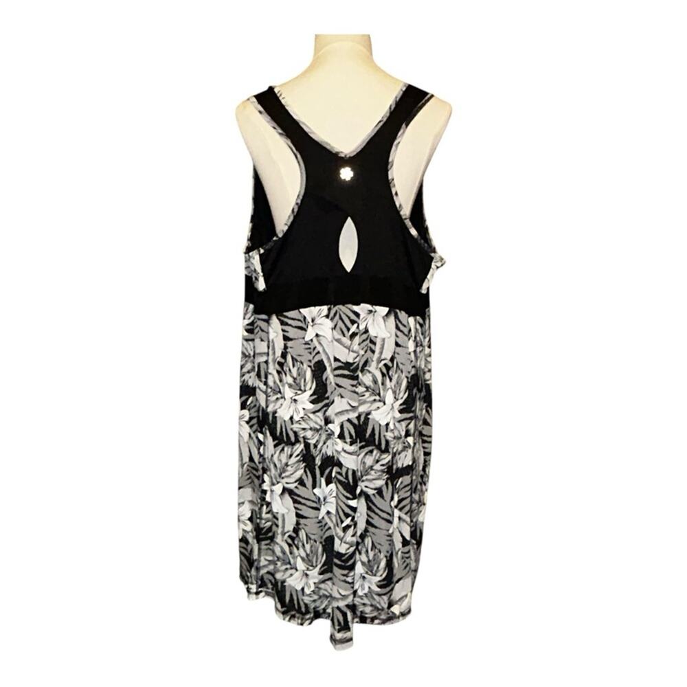 Tek Gear Women’s Athletic Dress Size 2X Black/Gray Built-in Bra Casual Stretchy - Picture 3 of 10
